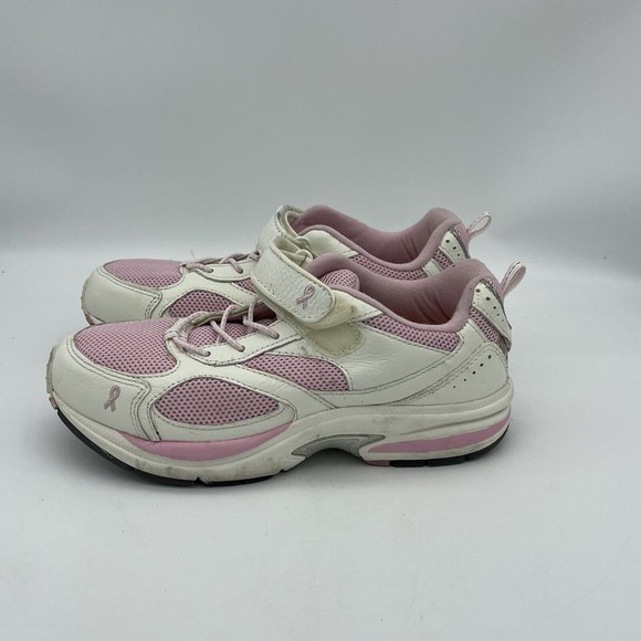 DR COMFORT Victory Pink White Walking Shoes Sneakers Womens Size 7.5 W - Picture 3 of 7